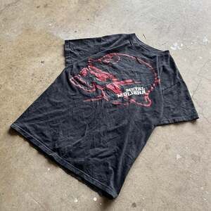 Vintage Y2K Metal Mulisha Skull Graphic T-Shirt Black Size Large
